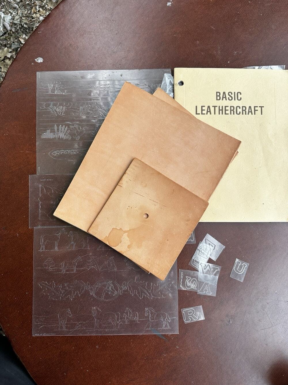 Vintage Leathercraft Lot Basic Leathercraft Book Tooling Templates Leather Scrap